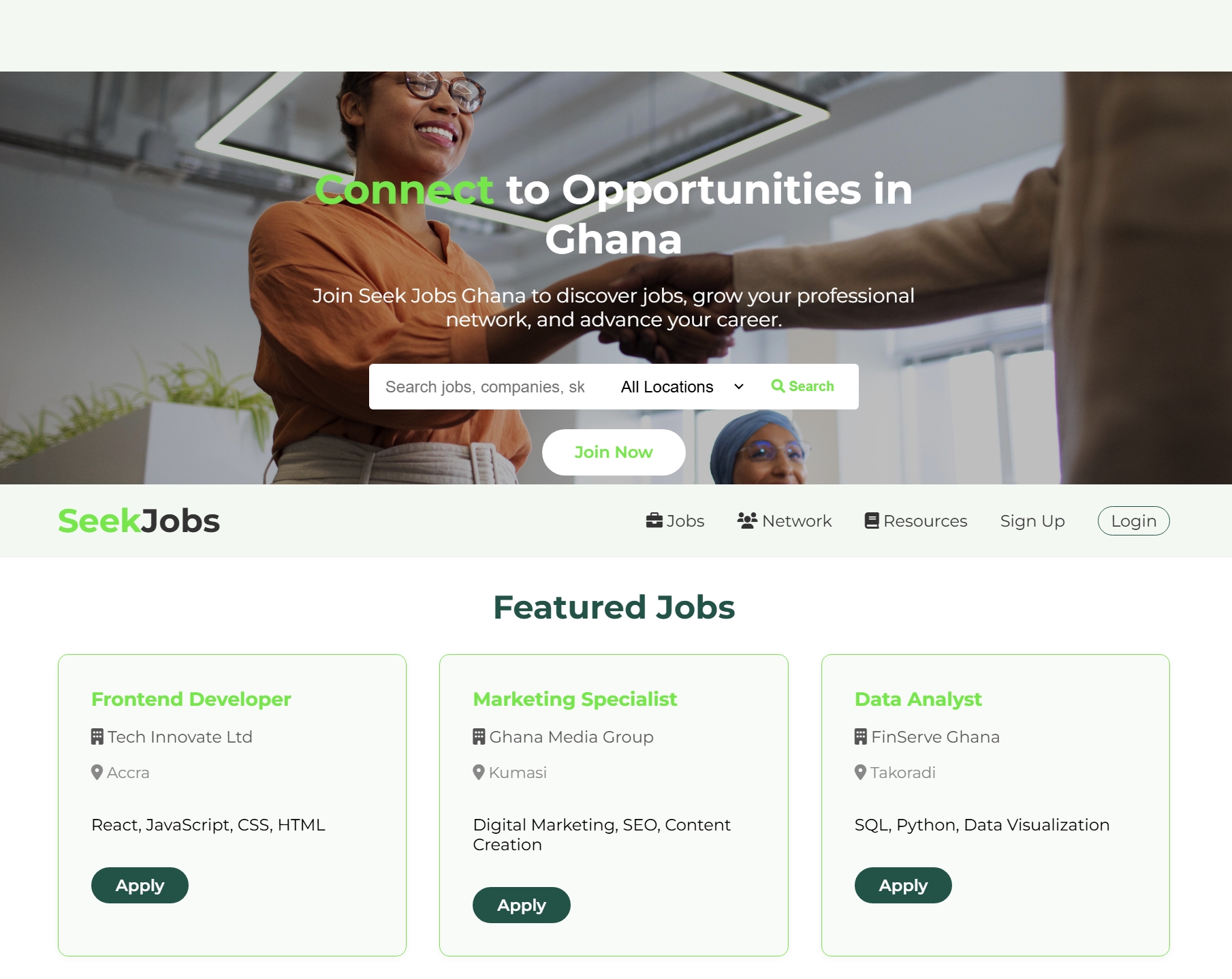 seek jobs